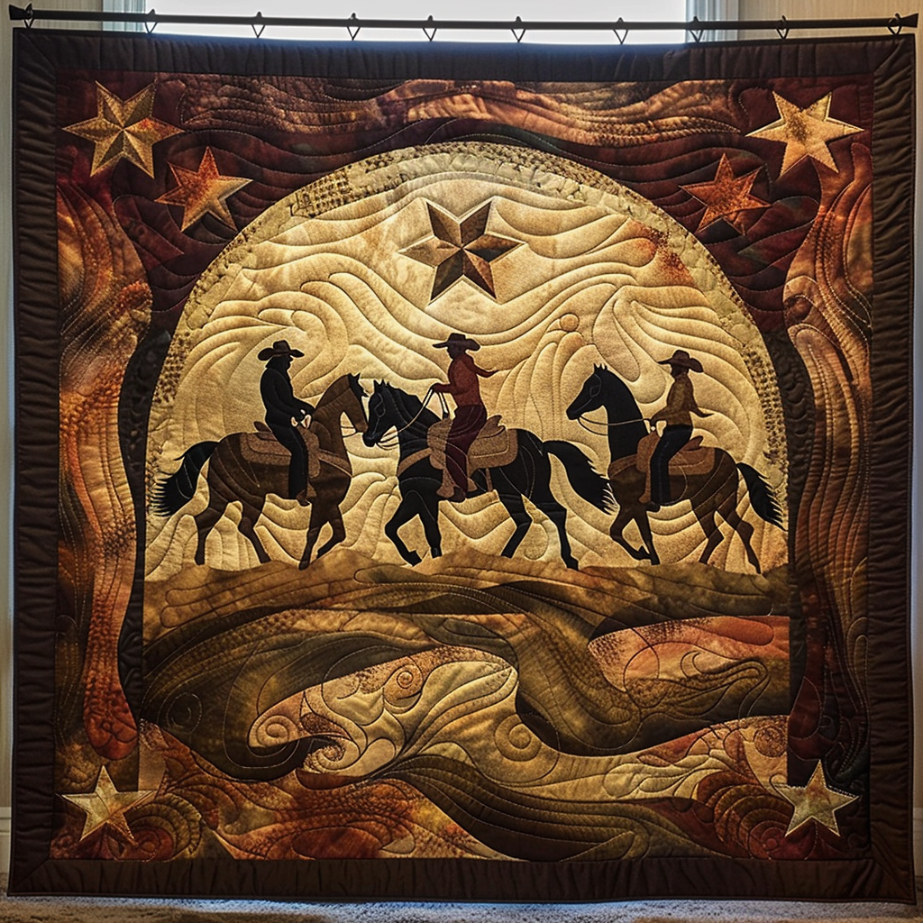 Prairie Rider Quilted Blanket Gift Ideas For Cow Lovers