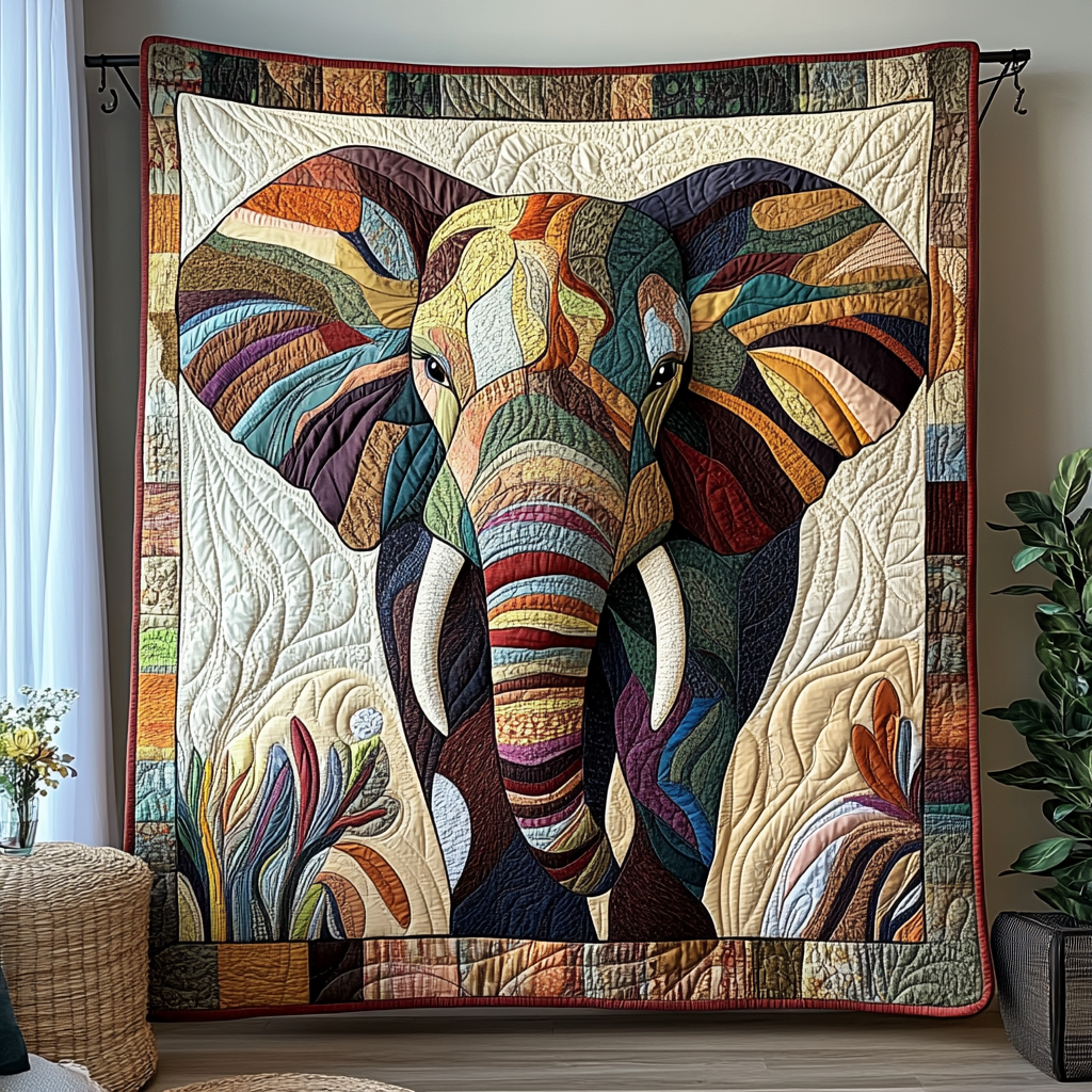 Prairie Runner Quilted Blanket Presents For Elephant Lovers