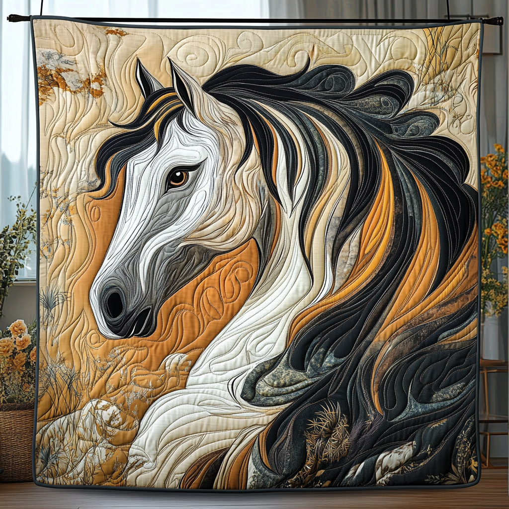 Prairie Winds Quilted Blanket Equestrian Birthday Gifts