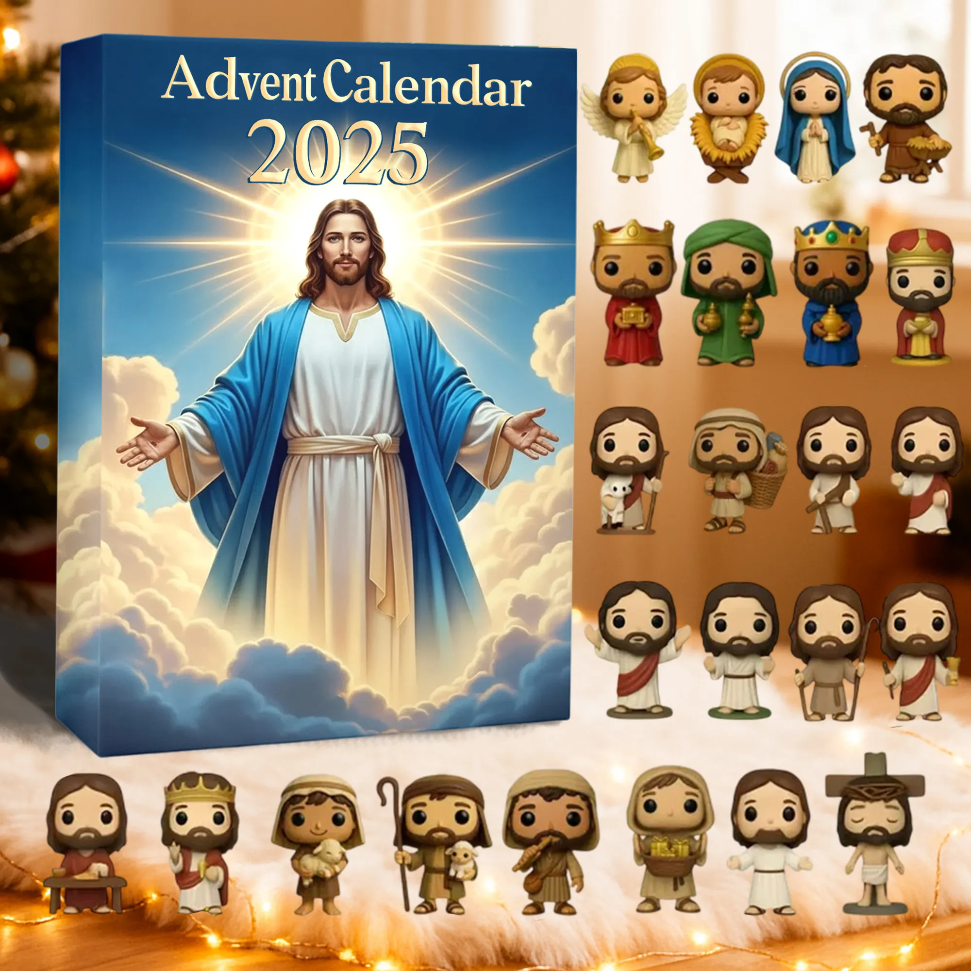Praise To Jesus Advent Calendar Christmas Countdown Home Decor Religious Xmas Gifts
