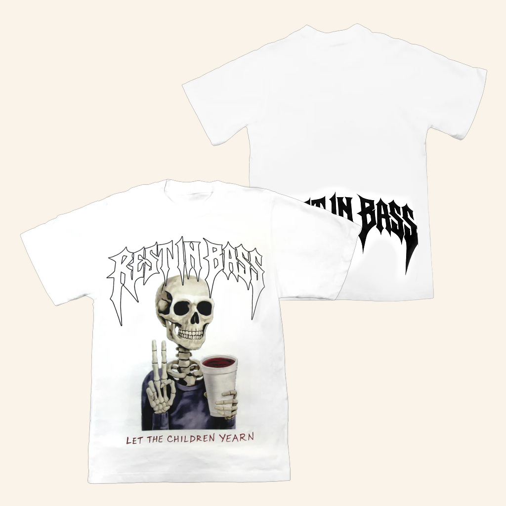 Praiseche Merch Peace White T-Shirt Rest In Bass Merch Gifts For Dudes