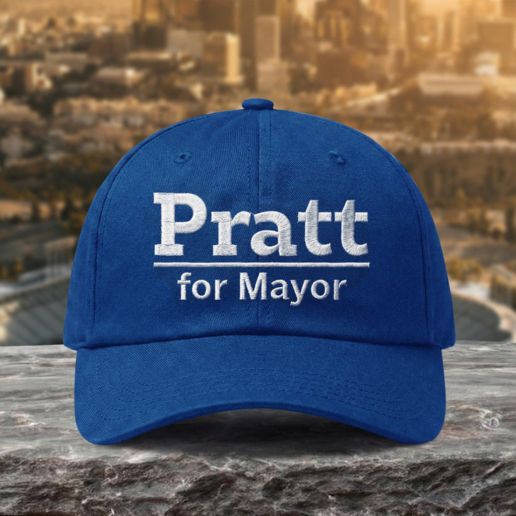 Pratt For Mayor Hat Embroidered Birthday Gift Ideas For Husband