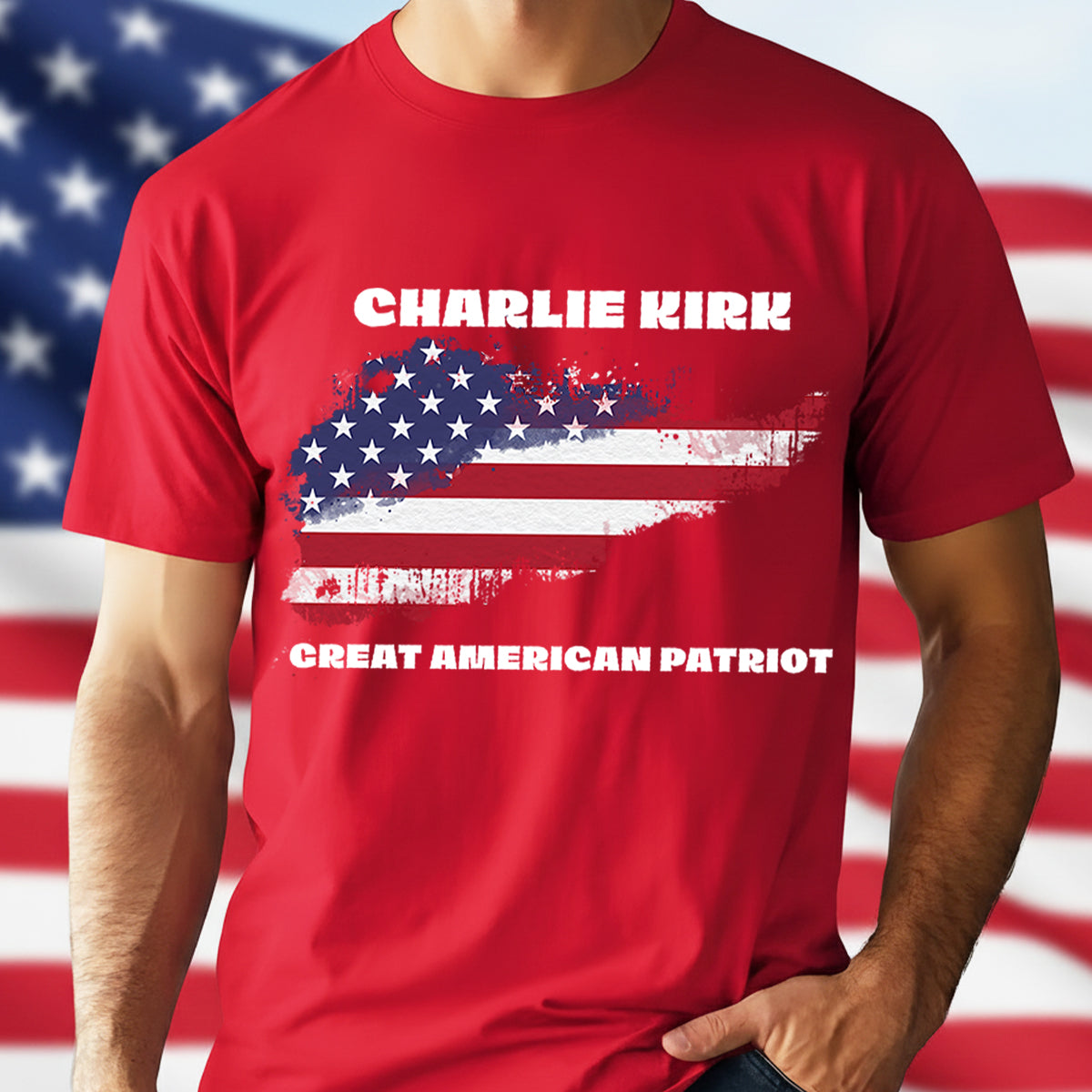 Pray For Charlie Kirk Great American Patriot Dark Shirt Gift for American Conservatives