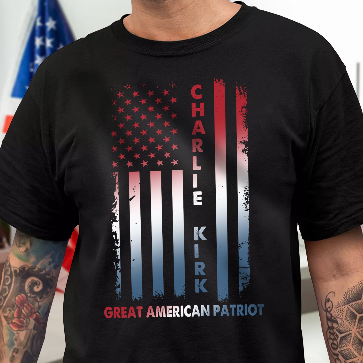 Pray For Charlie Kirk Great American Patriot Dark Shirt Gift for American Conservatives