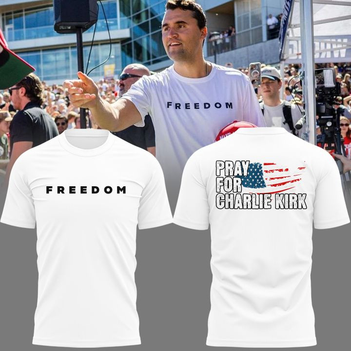 Pray For Charlie Kirk T-shirt Gift For Supporters in America