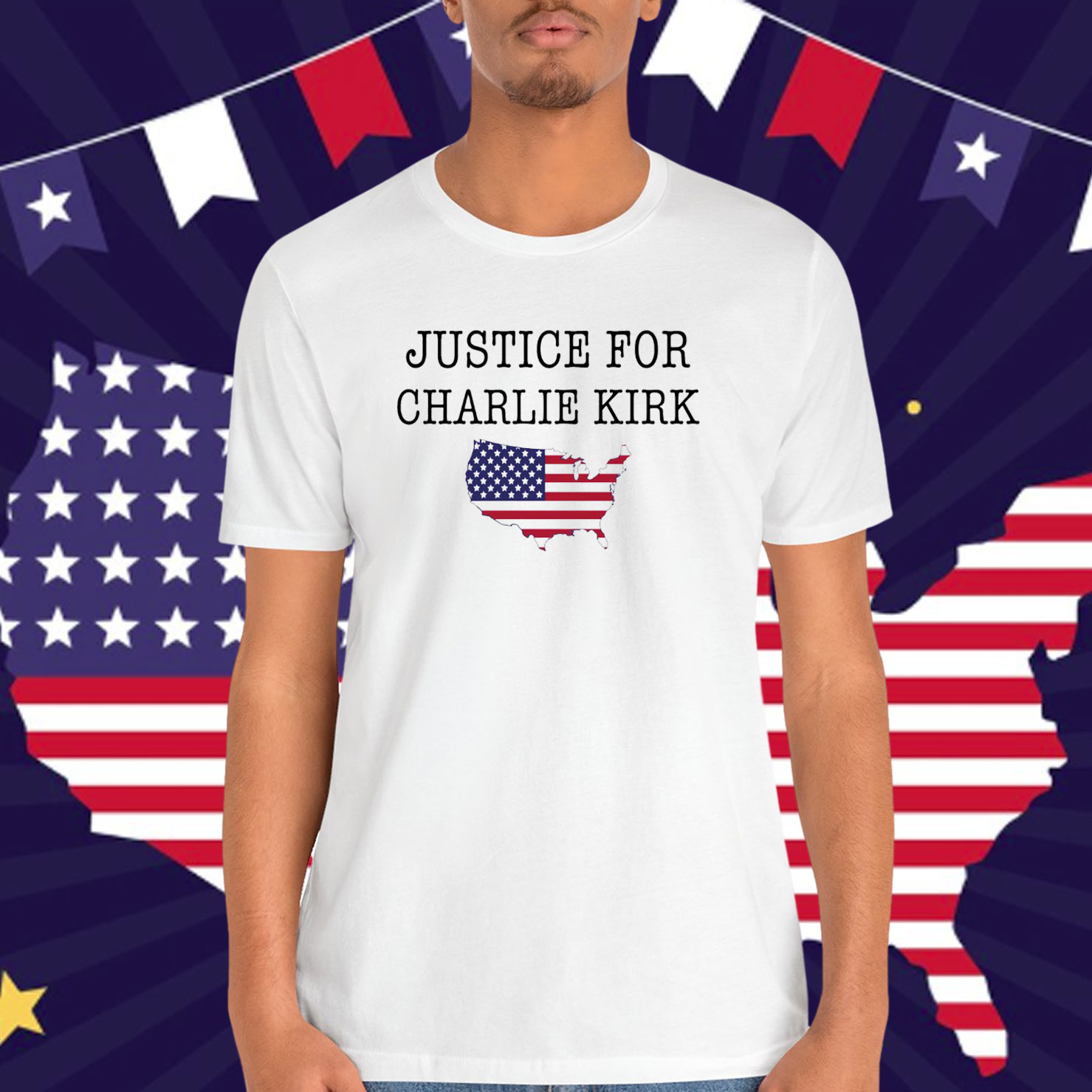 Pray For Patriotic Charlie Kirk Shirt