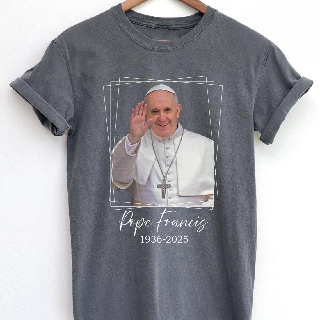 Pray For Pope Francis Memorial T-Shirt Gifts For Men Women