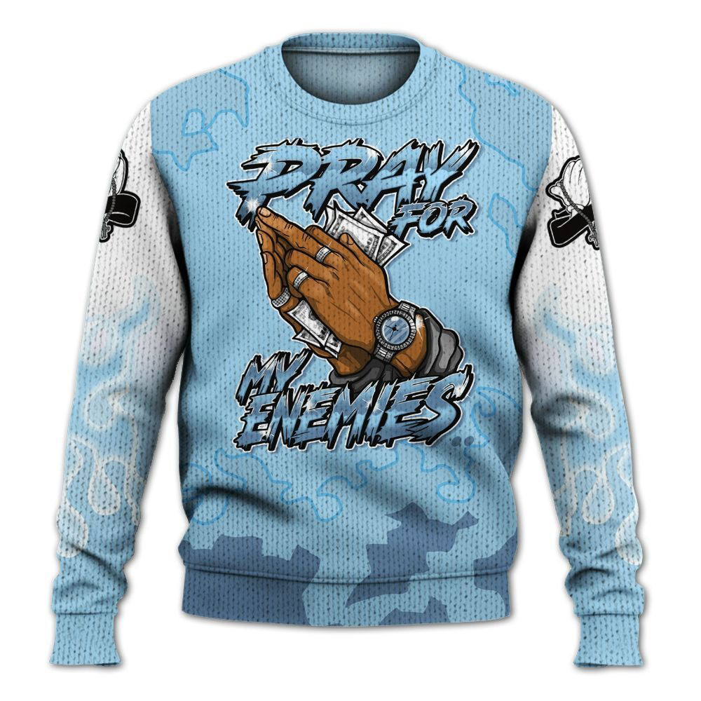 Prayed For Enemies Blessing Knitted Sweater Unique Father's Day Gifts
