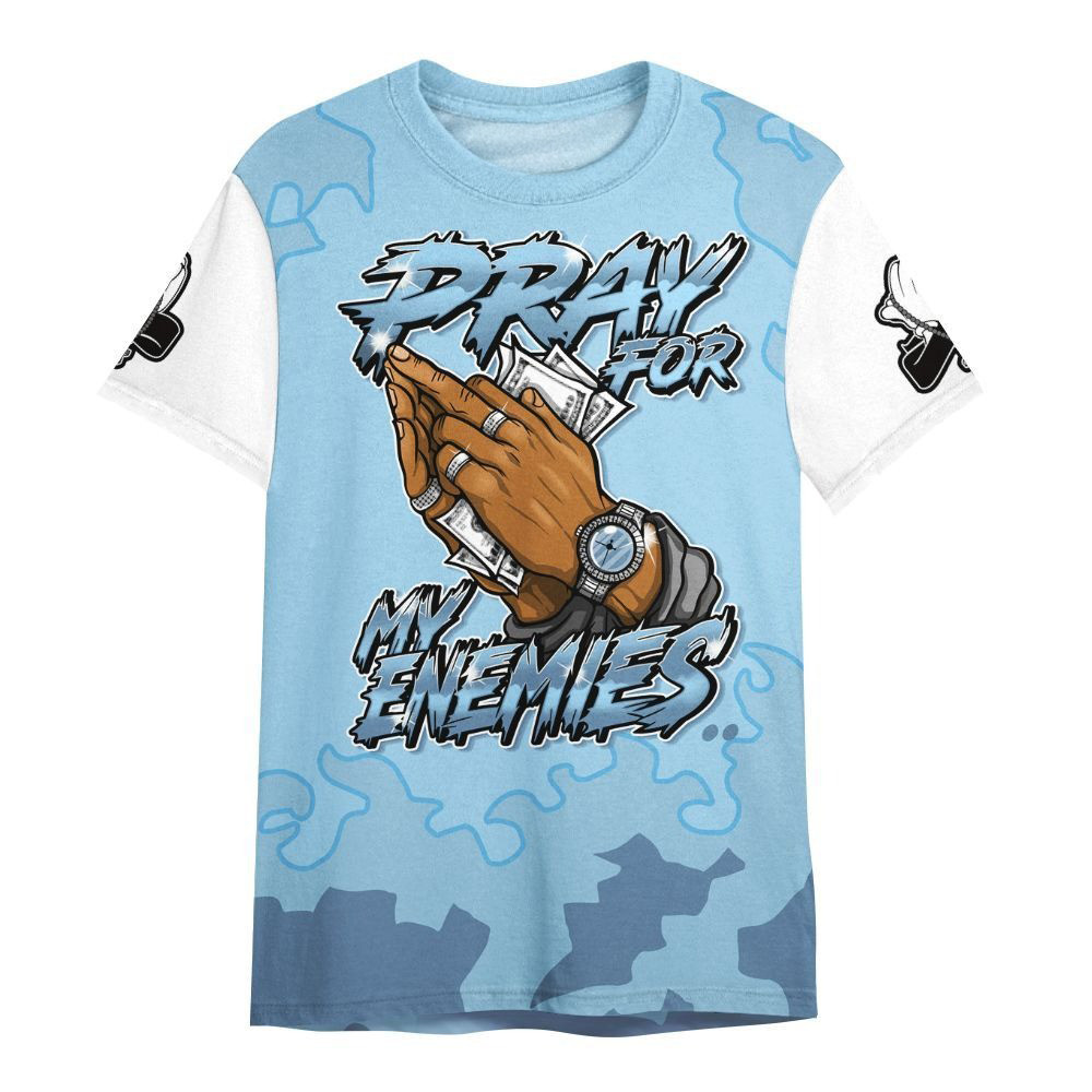 Prayed For Enemies Graphic Blessing T-Shirt Unique Father's Day Gifts