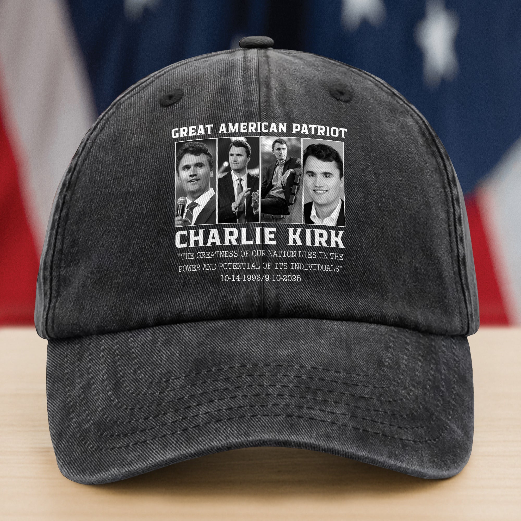 Prayers Up for Charlie Kirk Great America Patriot Washed Baseball Cap Patriot Heart