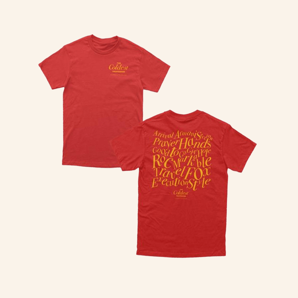 Premier Vinyl Merch The Coldest Tracklist Og Version T-Shirt Red Gifts For Him Premier Vinyl Merch The Coldest Tracklist Og Version T-Shirt Red Gifts For Him