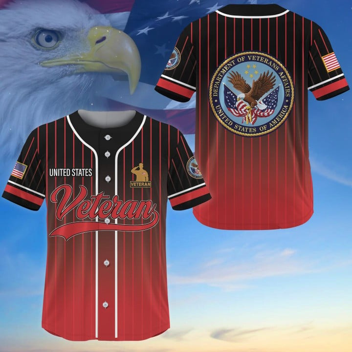 Premium US Veterans Baseball Jersey Perfect Gift for Dad and Veteran Heroes