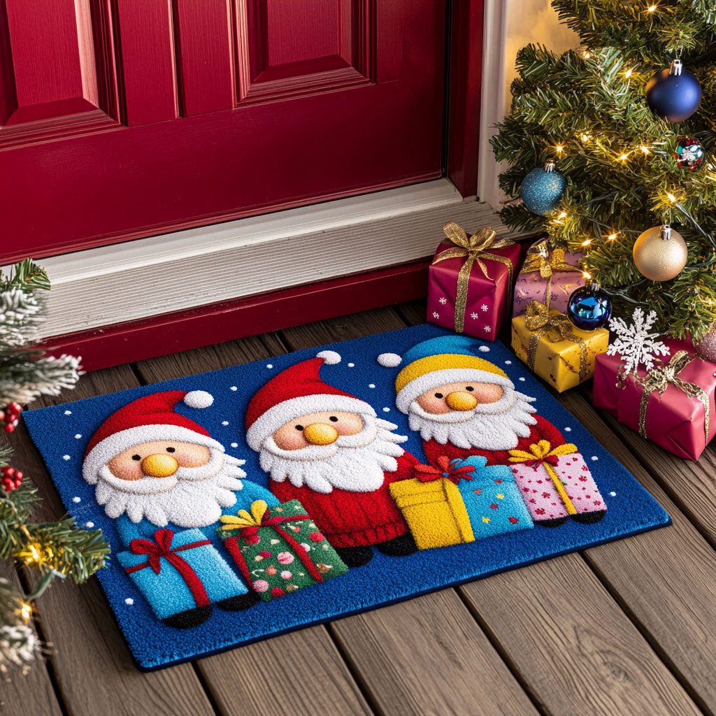 Present Santa Doormat Perfect Gift For Friends and Family on Christmas Day