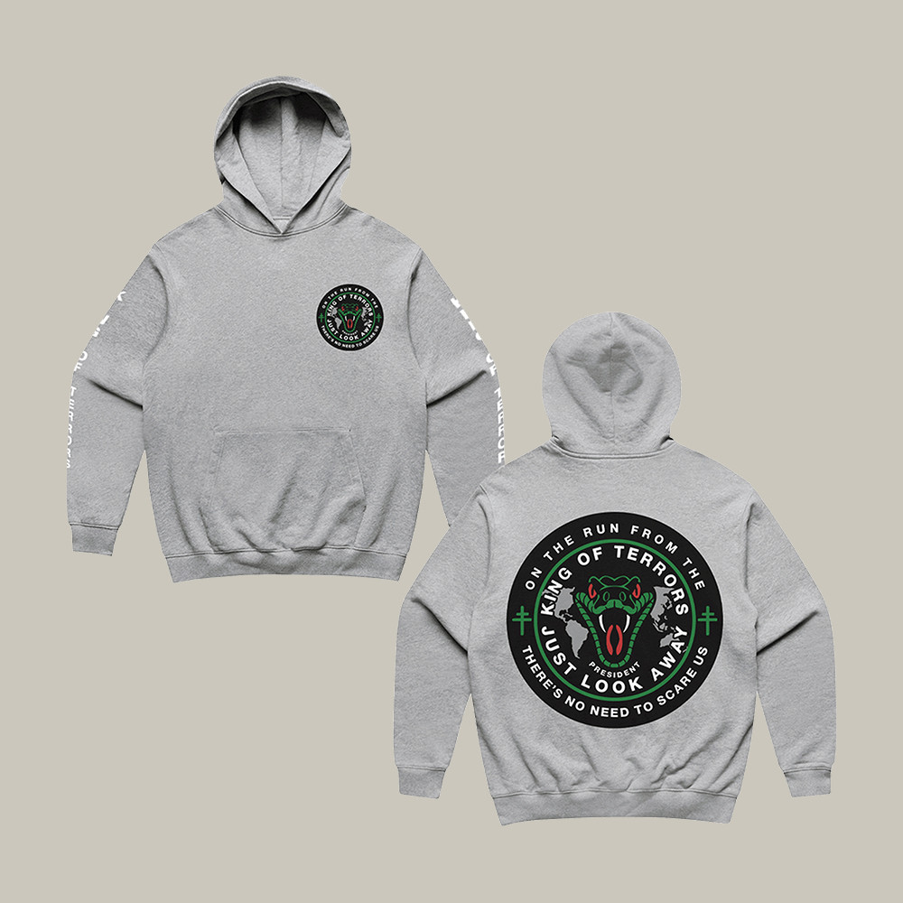 PRESIDENT Merch King Of Terrors Hoodie Metal Band Music Apparel Father's Day Gift Ideas