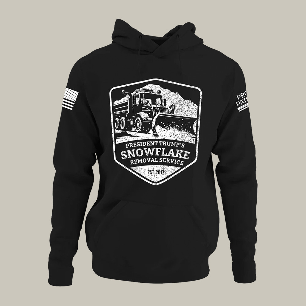 President Snowflake Removal Service Hoodie MAGA Merch Christmas Gifts For Men