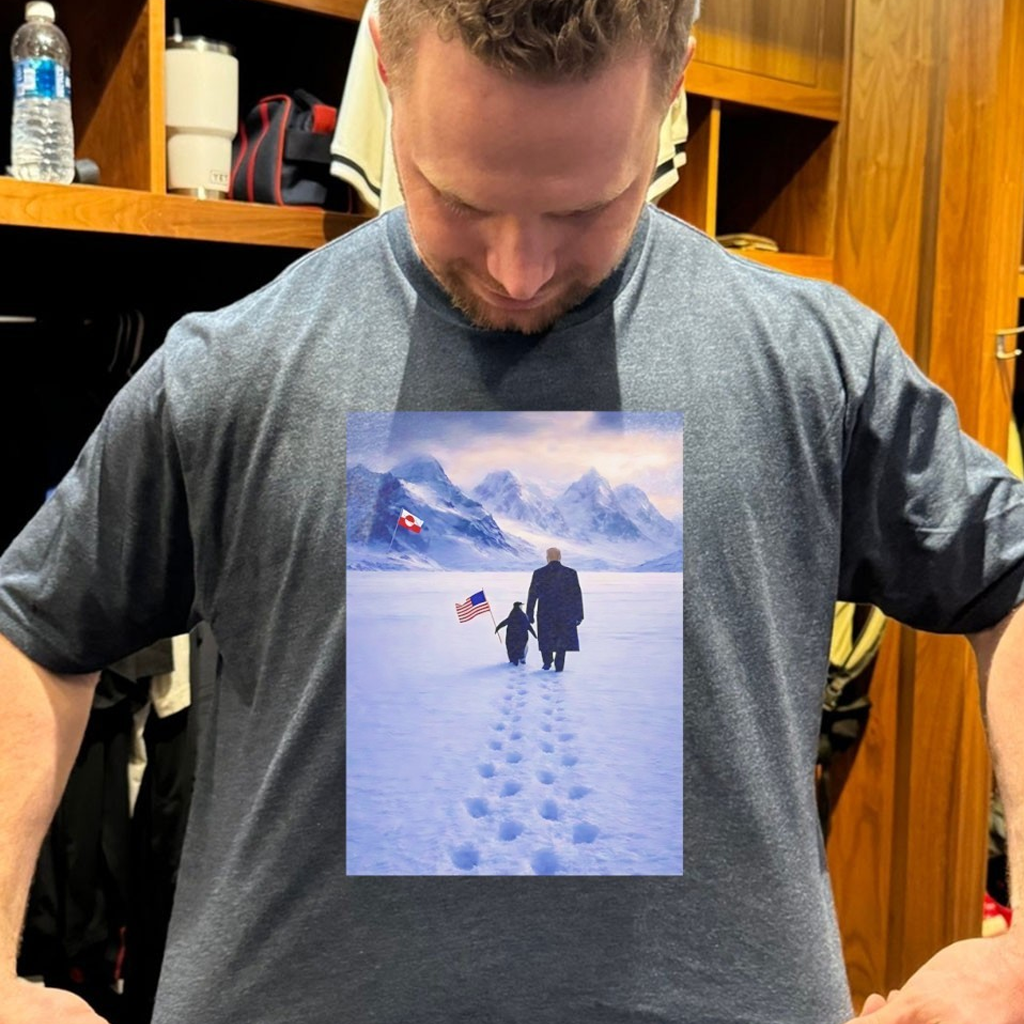 President Trump Embrace The Penguin But Why Penguin Photo Shirt Gifts For Dad