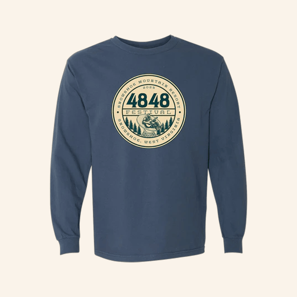 Press Press Merch 4848 '25 Circle Logo Long Sleeve T-Shirt Gifts For Him Press Press Merch 4848 '25 Circle Logo Long Sleeve T-Shirt Gifts For Him