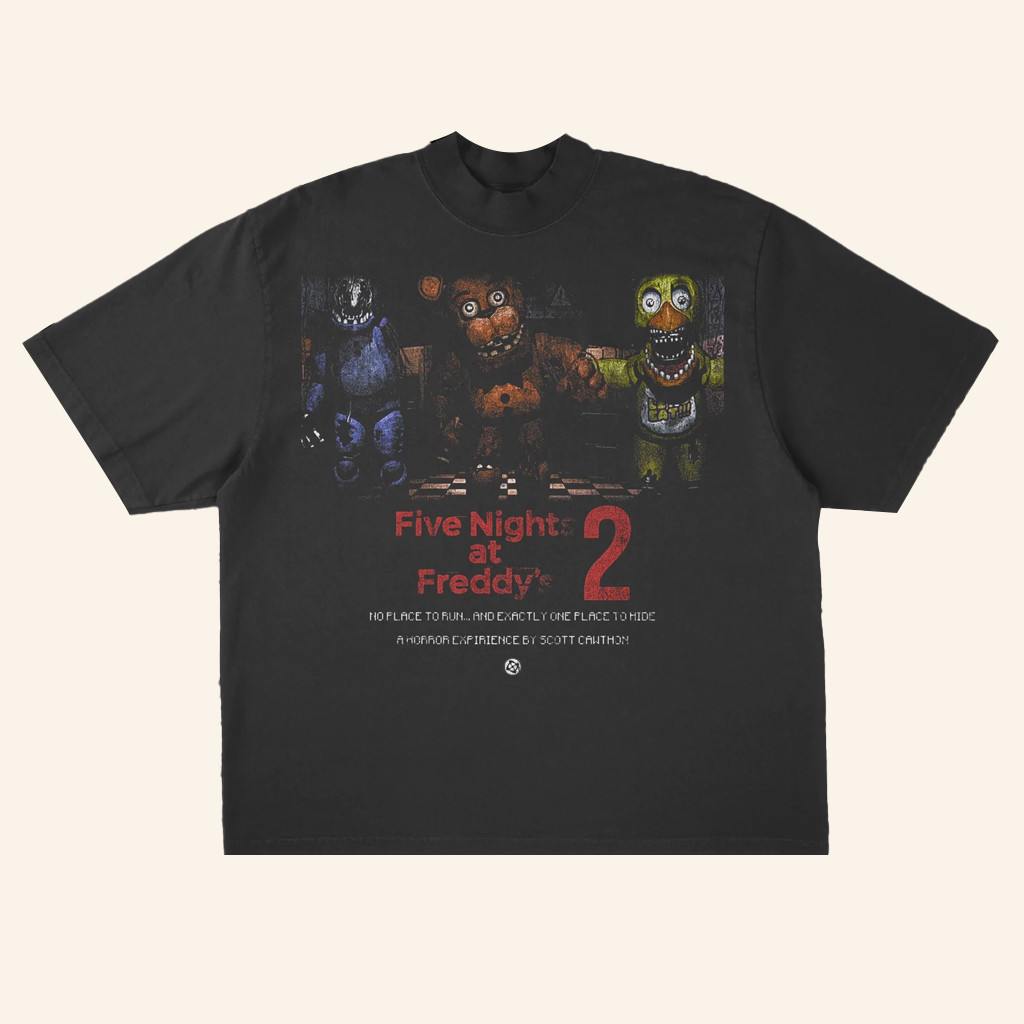 Prestige Merch Supply FNAF 2 T-Shirt Five Nights At Freddy's Merch Gifts For Him