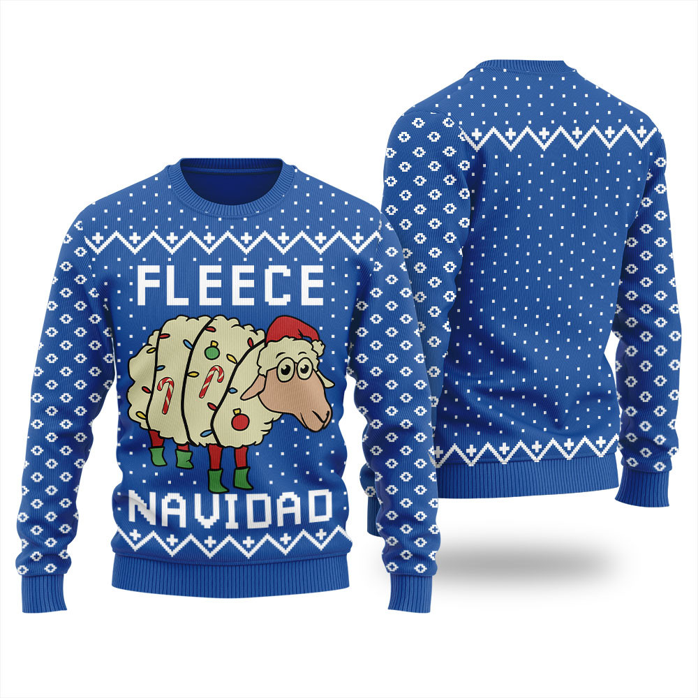 Pretty Fleece Navidad Womens Ugly Christmas Sweater Exclusive Holiday Sweater Merch for Gift Giving
