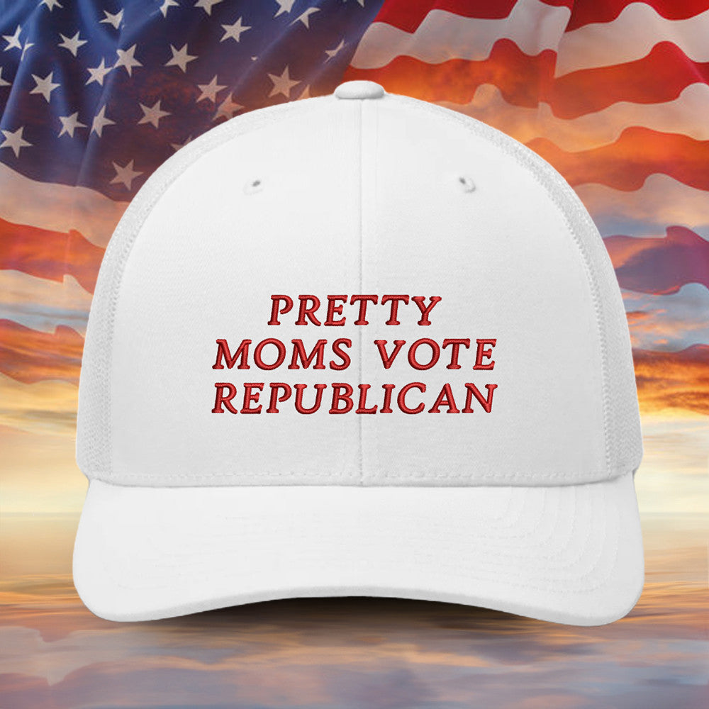 Pretty Moms Vote Republican Embroidered Hat Support For Republican Patriot Hat Gifts For Mom Pretty Moms Vote Republican Embroidered Hat Support For Republican Patriot Hat Gifts For Mom