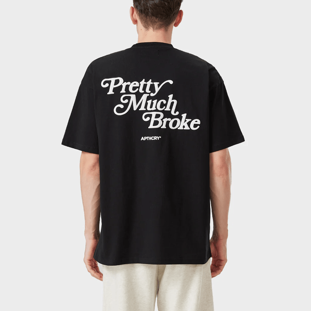 Pretty Much Broke Merch Pretty Much Broke T-Shirt First Fathers Day Birthday Gift for Husband