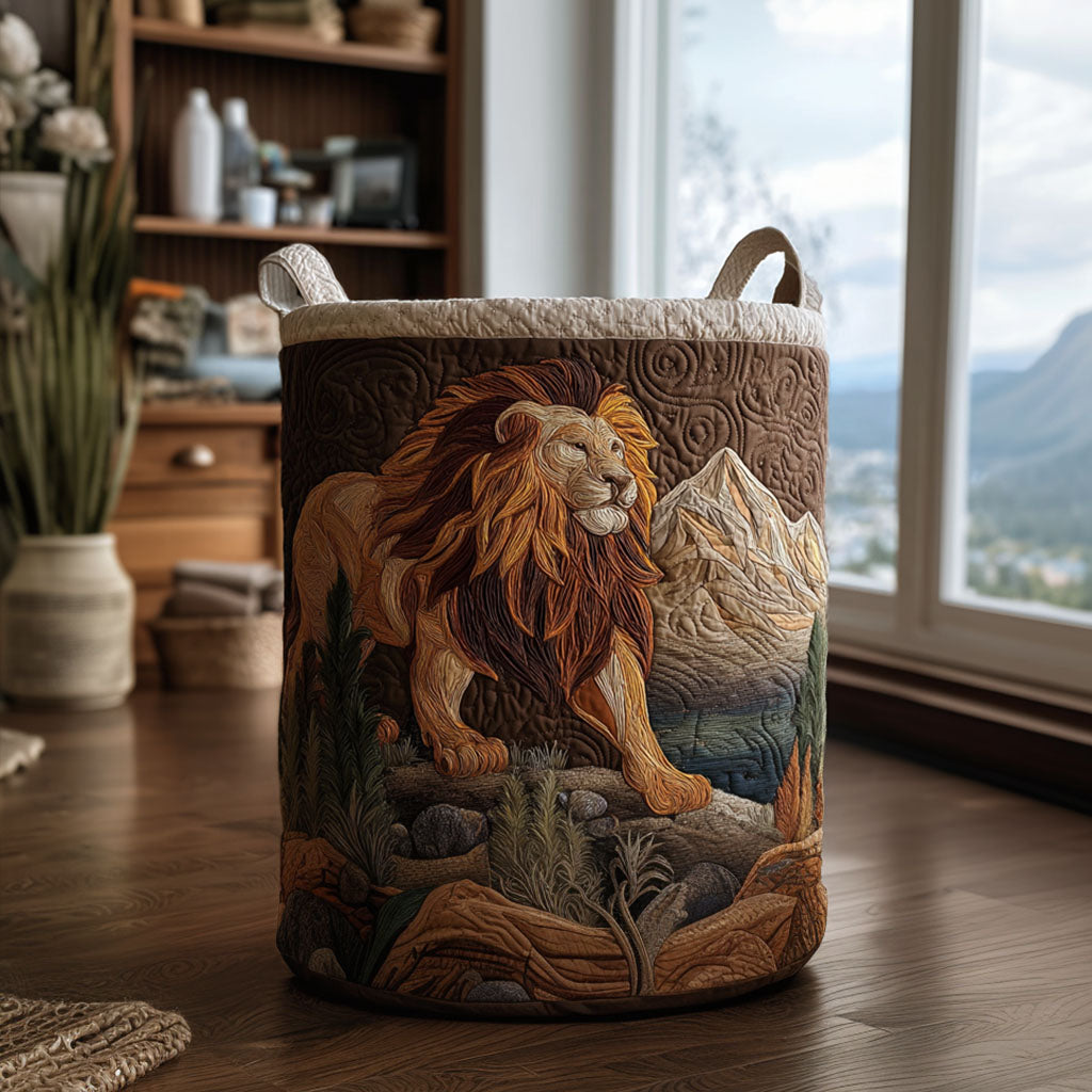 Pride Of The Plains Quilted Laundry Basket Practical Quilted Laundry Hamper Gift for Daily Use