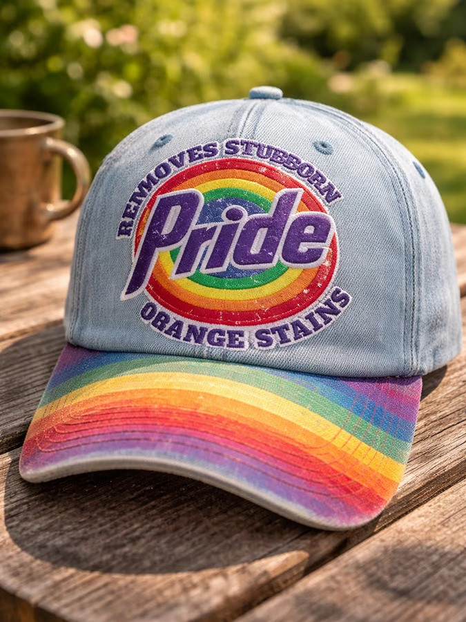 Pride Removes Stubborn Orange Stains Baseball Hat LGBT Pride Month Funny Cap Best Gift For Supporters