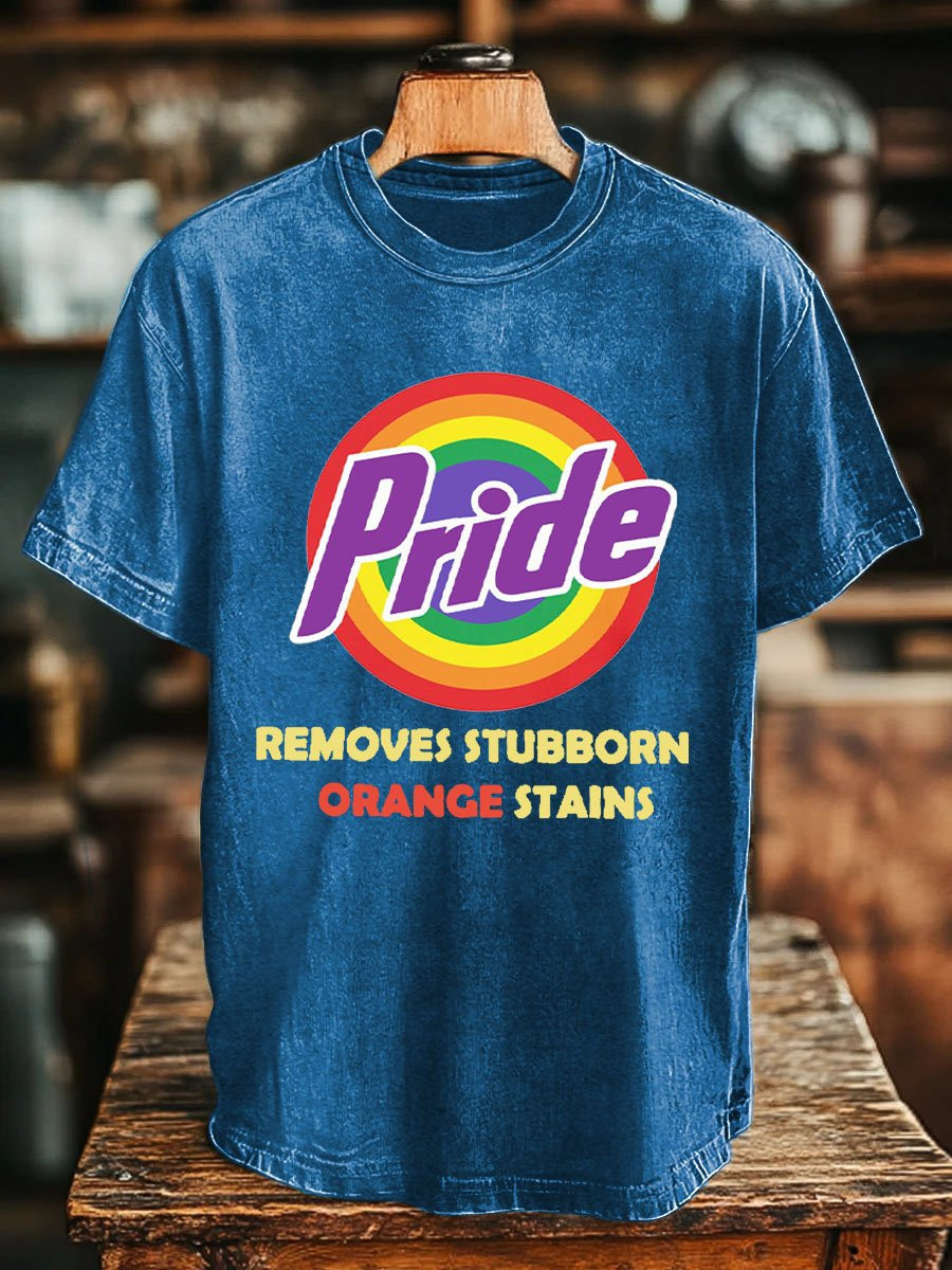 Pride Removes Stubborn Orange Stains T-Shirt LGBT Pride Month Funny Clothing Best Gift For Supporters