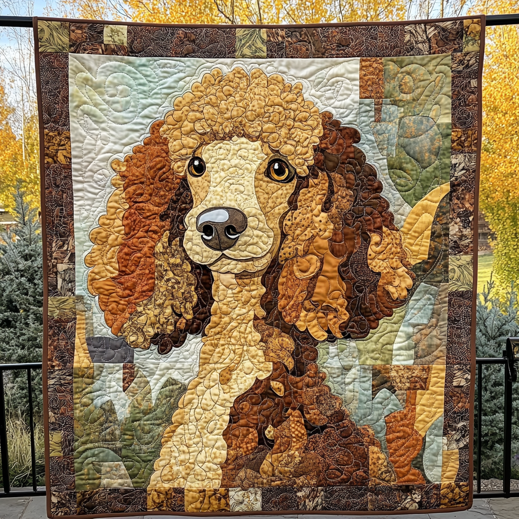 Primped Poodle Quilted Blanket Dog Gift Ideas For Dog Owners