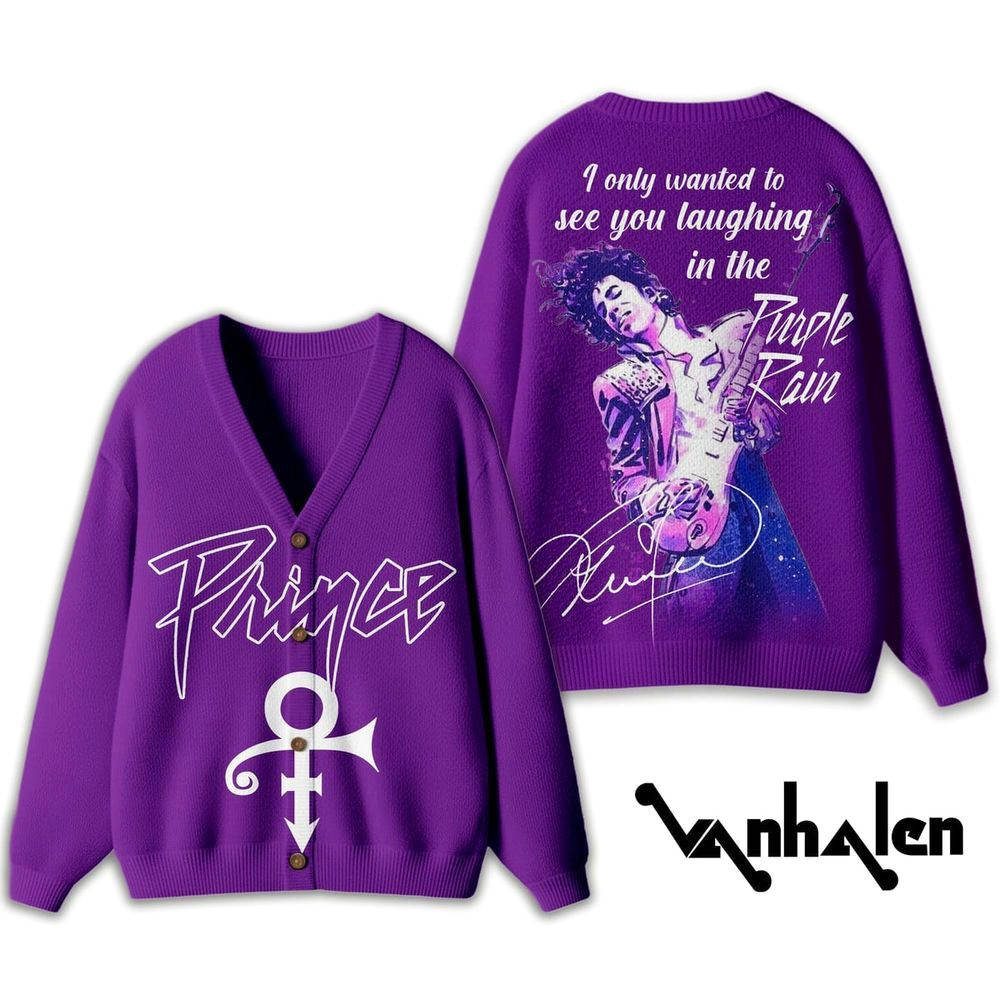Prince Cardigan Sweater Prince Merch Best Gifts For Music Lovers