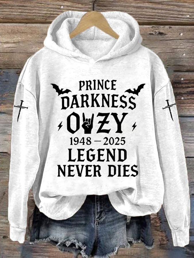 Prince Darkness OZ Legend Never Dies Hoodie Memorial OZ Hoodie Gifts For Musicians