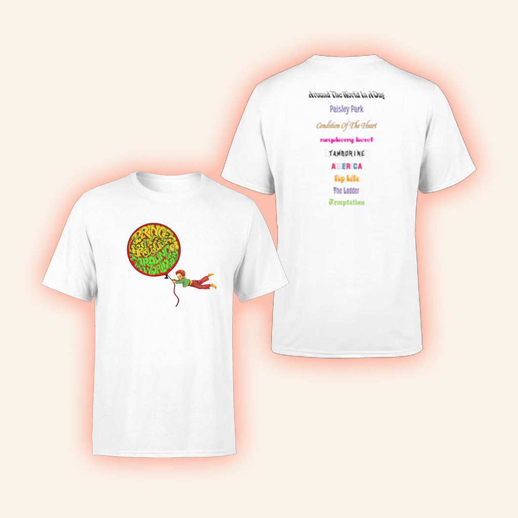 Prince Merch Around The World In A Day Balloon Boy White T-Shirt Gifts For Son Prince Merch Around The World In A Day Balloon Boy White T-Shirt Gifts For Son