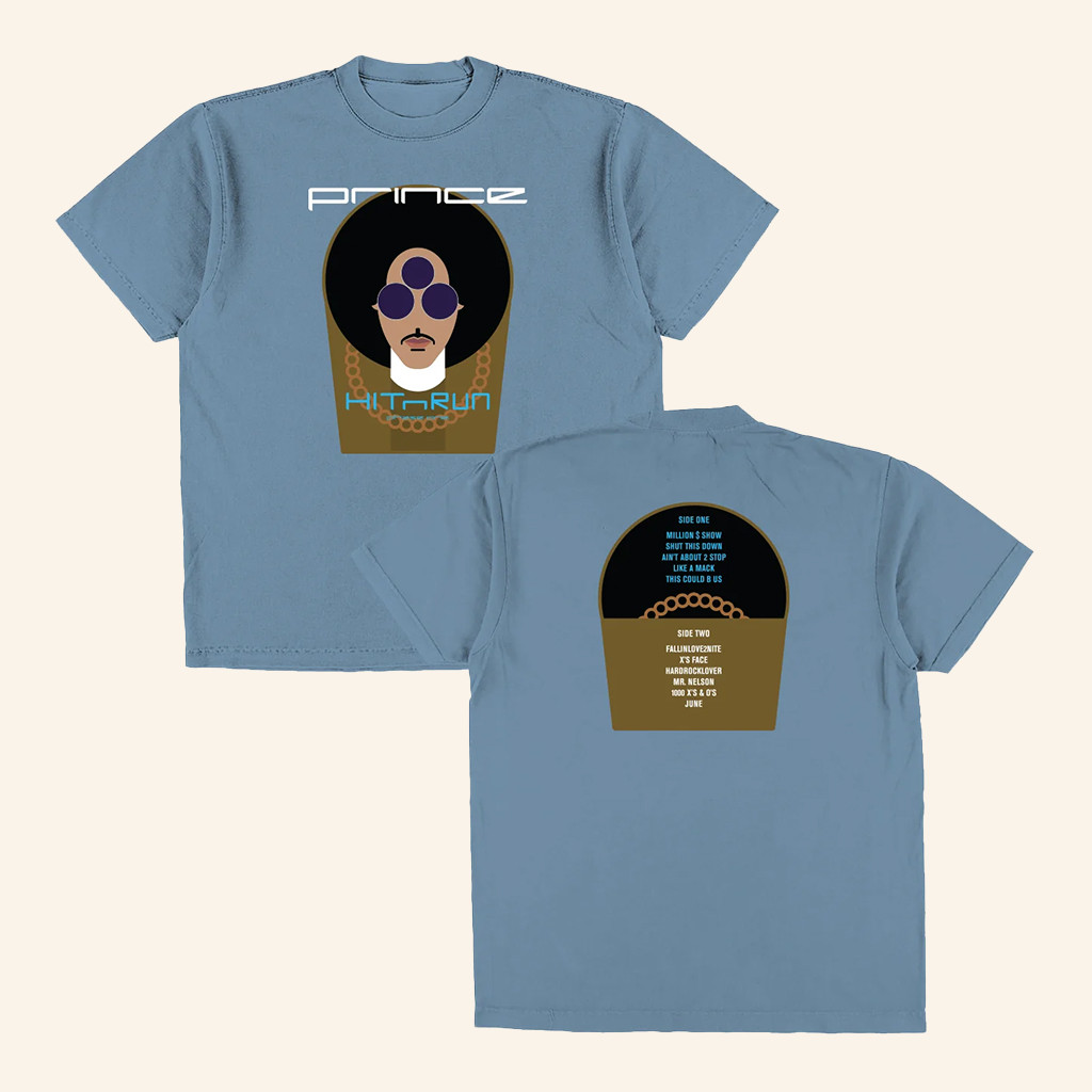 Prince Merch Hit N Run Phase One Tracklist T-Shirt Music Lover Gifts For Him