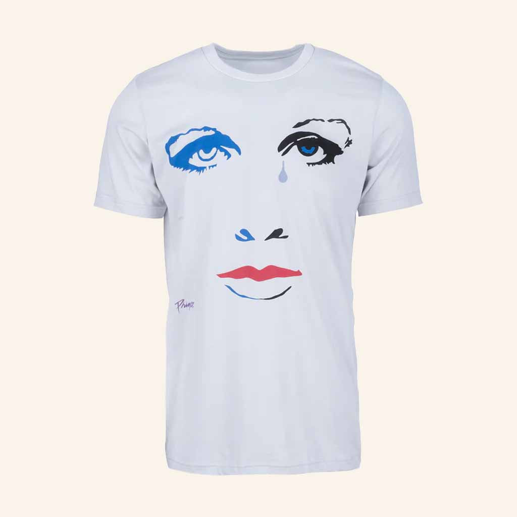Prince Merch Purple Rain Face White T-Shirt Best Christmas Gifts For Friend