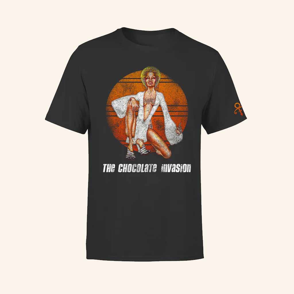 Prince Merch The Chocolate Invasion T-Shirt Presents For Music Lovers