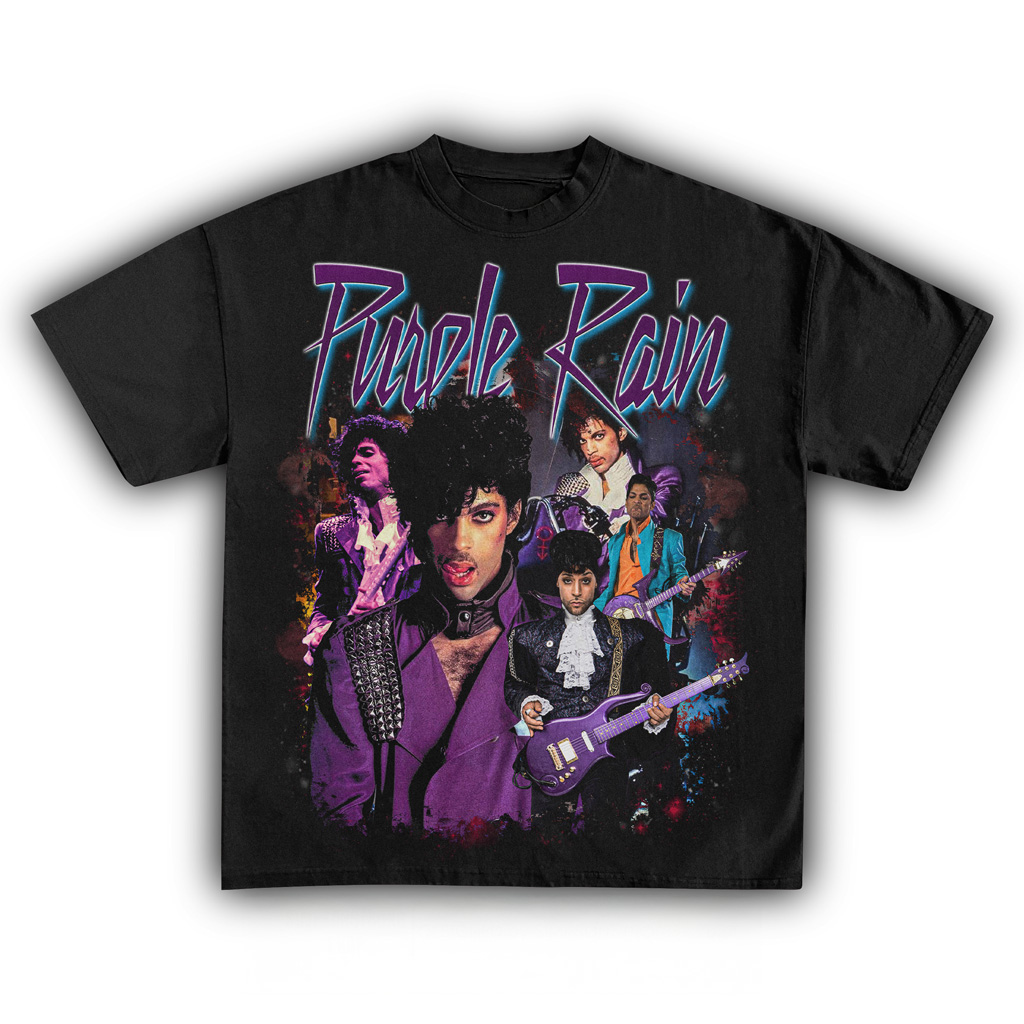 Prince Purple Rain Black T-Shirt Prince Merch Cool Gifts For Music Lovers Prince Purple Rain Black T-Shirt Prince Merch Cool Gifts For Music Lovers