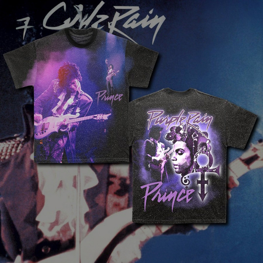 Prince Purple Rain T-Shirt Music Lover Gifts For Men Women