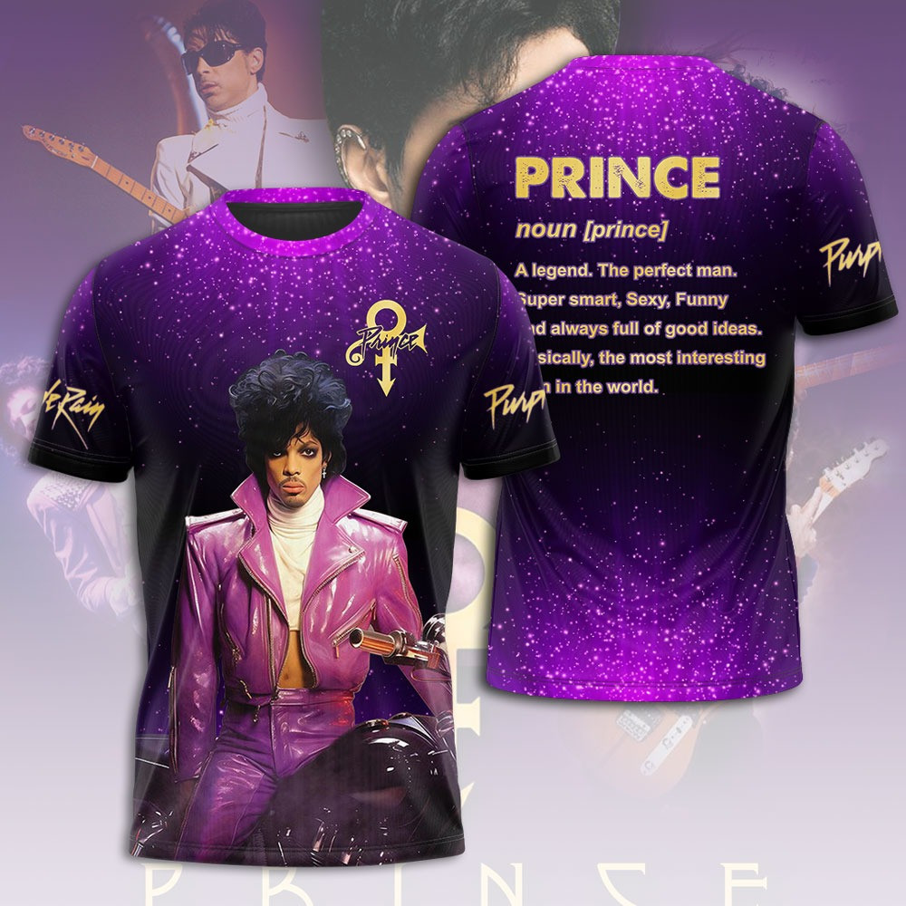 Prince Purple Rain World Tour 2025 T-Shirt Gifts For Music Enthusiasts