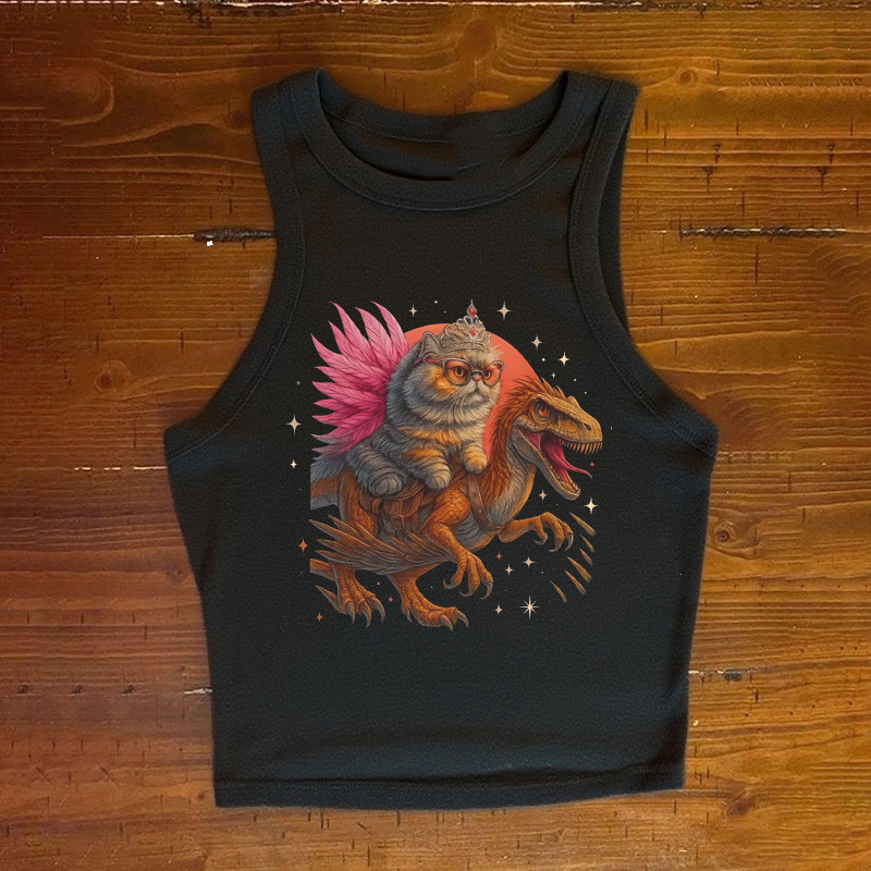 Princess Donut And Mongo Tanktop Dungeon Fantasy Tee Gift For Cat Lover
