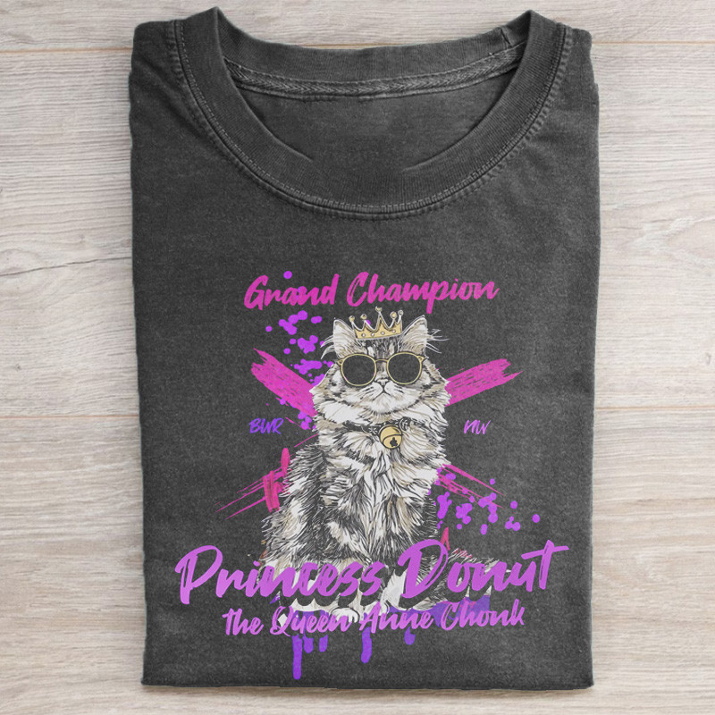 Princess Donut T-Shirt Grand Champion Shirt Gift For Cat Lover