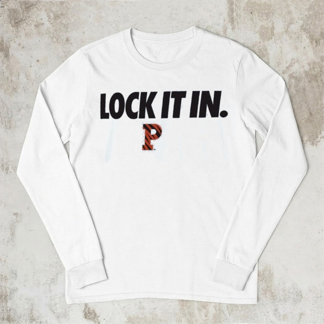 Princeton Tigers Lock It In Nike Long Sleeve Shirt College Basketball Fan Gear Best Gift For Tiger Fans