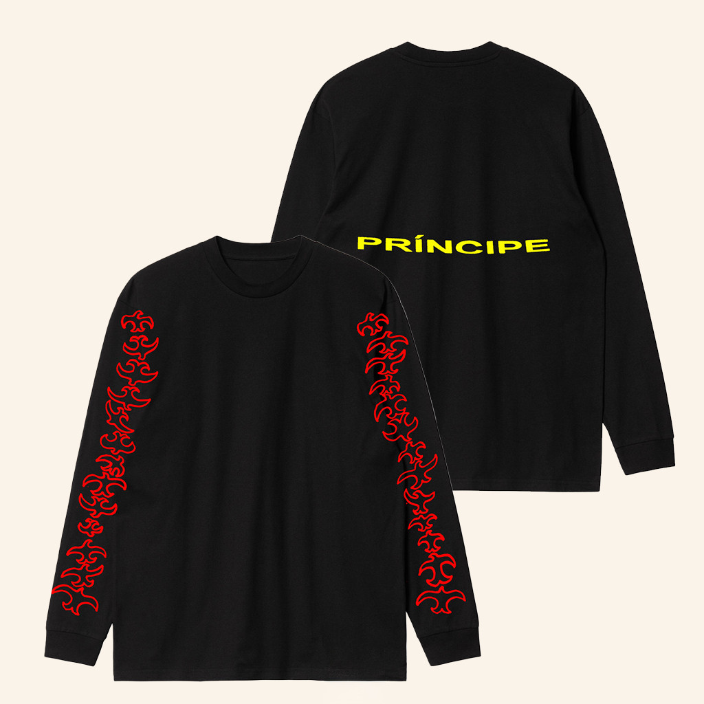 Principe Discos Merch Prata Black Long Sleeve Shirt Cool Gifts For Music Lovers