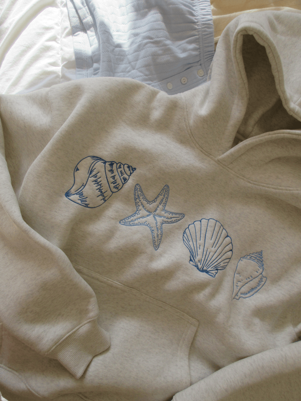 Prisana Bay Hoodie Seashell Hoodie Gifts For Ocean Lovers Birthday Gift for Husband