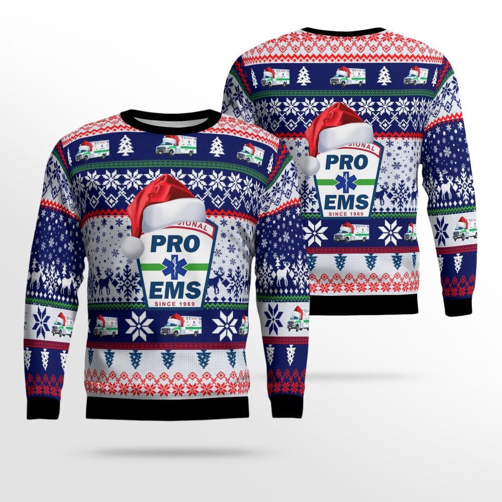 Pro EMS Christmas AOP Ugly Sweater Unisex Christmas Gift