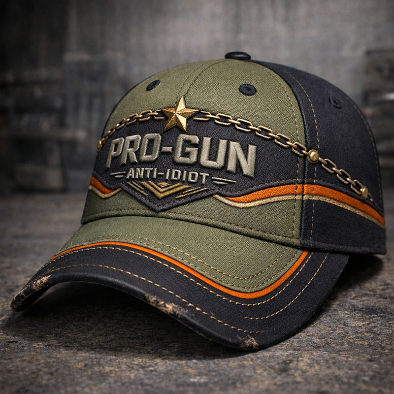 Pro Gun Anti Idiot Hat Veteran Themed Baseball Cap Patriotic Veteran Gifts