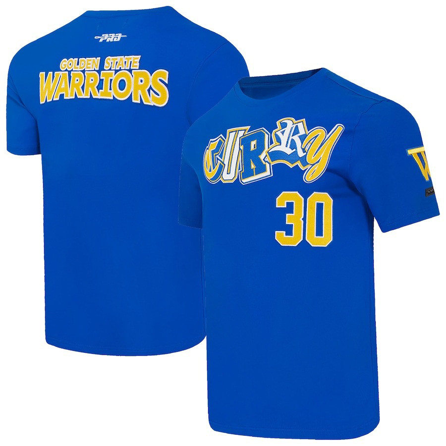 Pro Standard Stephen Curry Royal Golden State Warriors City Ransom T-Shirt Gifts For Fans