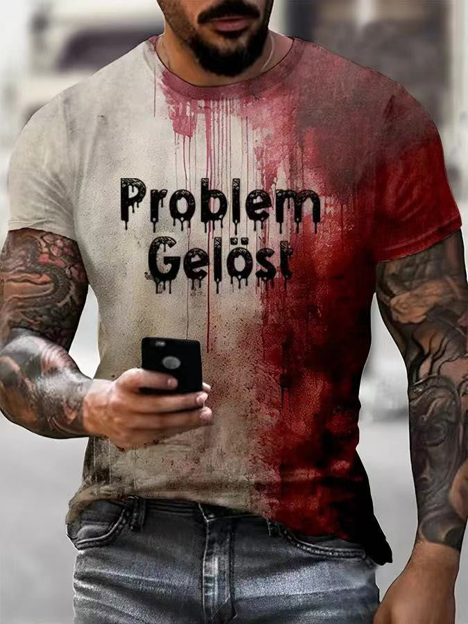 Problem Solved Shirt Horror Scary Bloody T-Shirt Gifts For Halloween