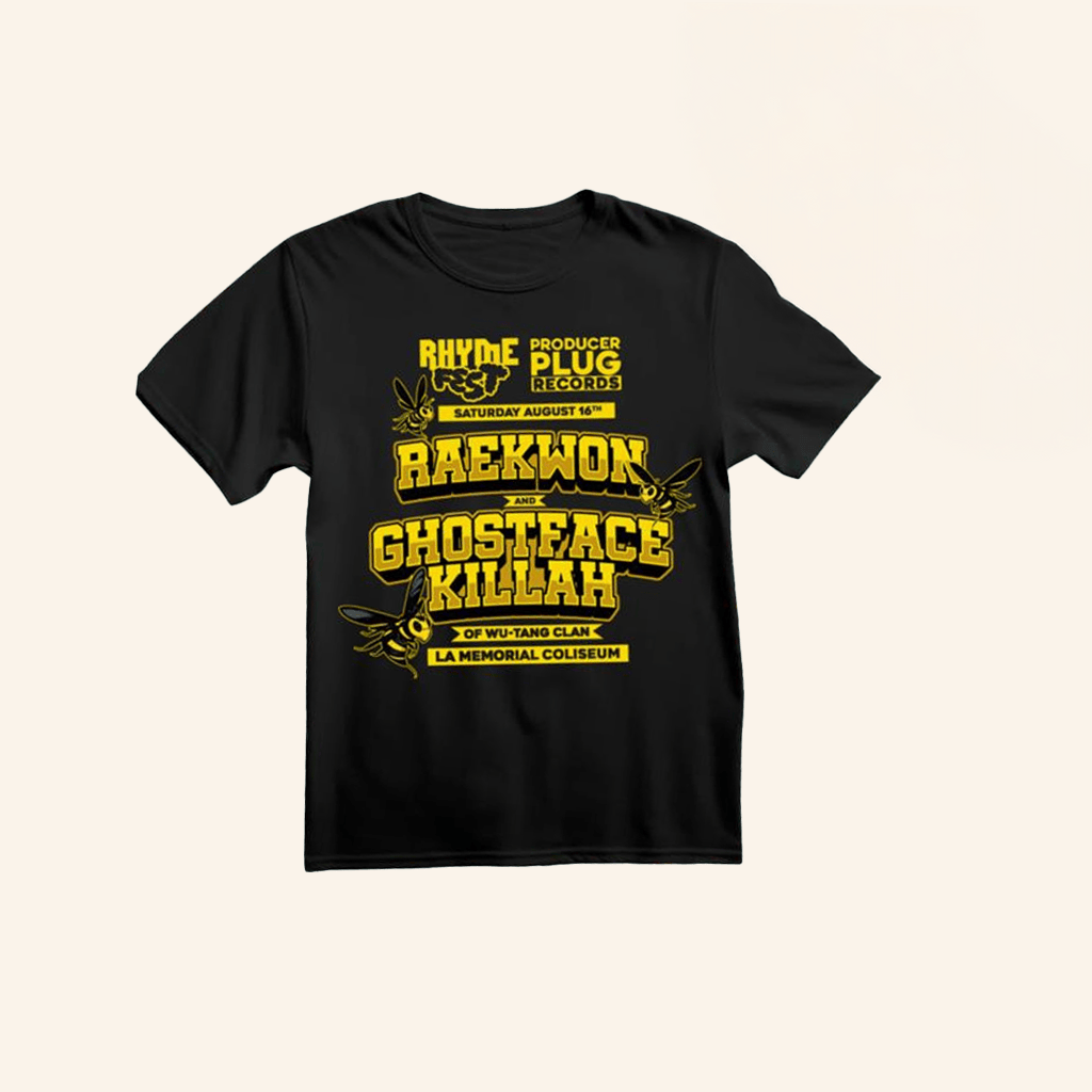 Producerpluguni Merch Raekwon X Ghostface Killah Rhyme Fest 2025 T-Shirt