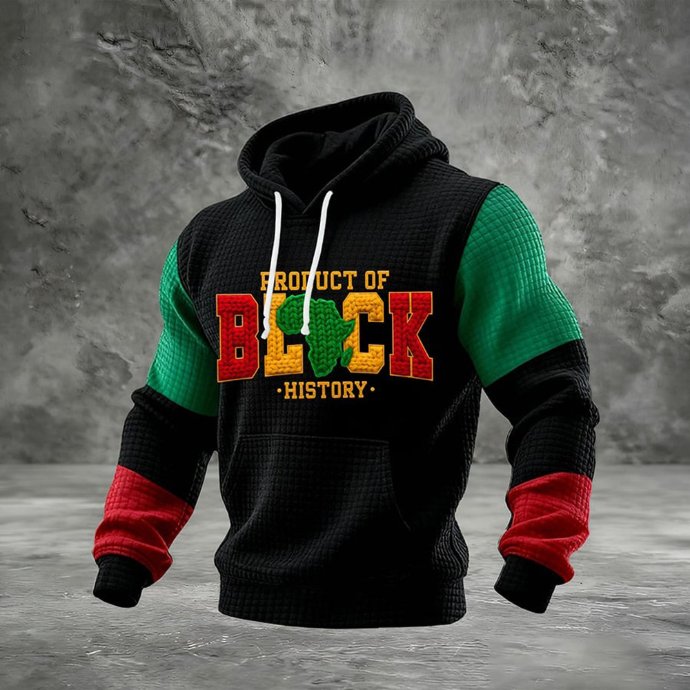 Product Of Black History Hoodie Black History USA Melanin Apparel