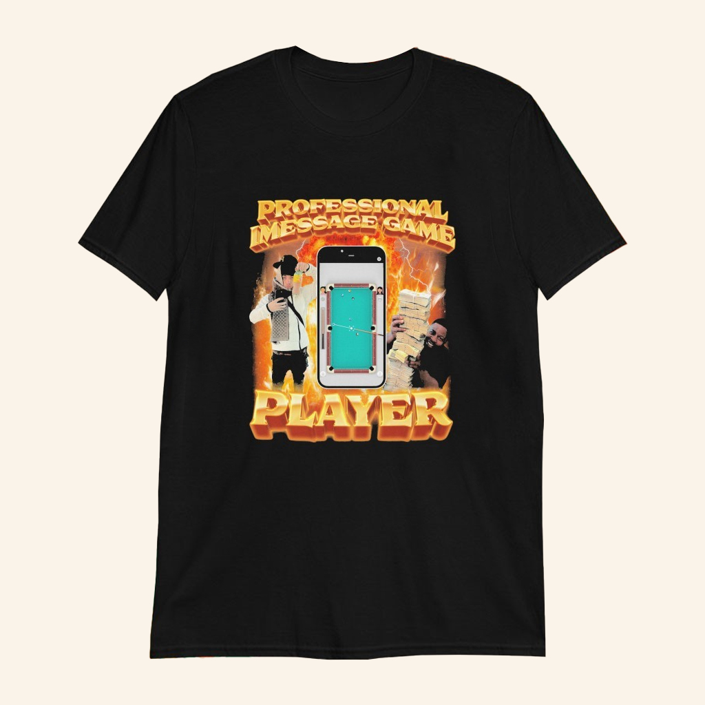 Professional Imessage Game Player Billiards T-Shirt Birthday Gift Ideas For Son